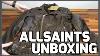 NWT All Saints Mens Karl Leather Jacket l Size L